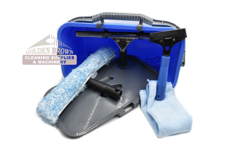 Window Cleaning Kit Bucket, Lid, TBar Washer, Squeegee UNWCBKIT